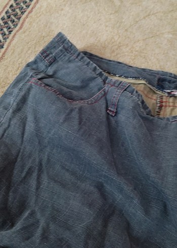 Gri Loose Fit Erkek Kot Pantolon - Görsel 7