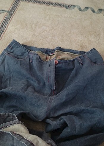 Gri Loose Fit Erkek Kot Pantolon - Görsel 6