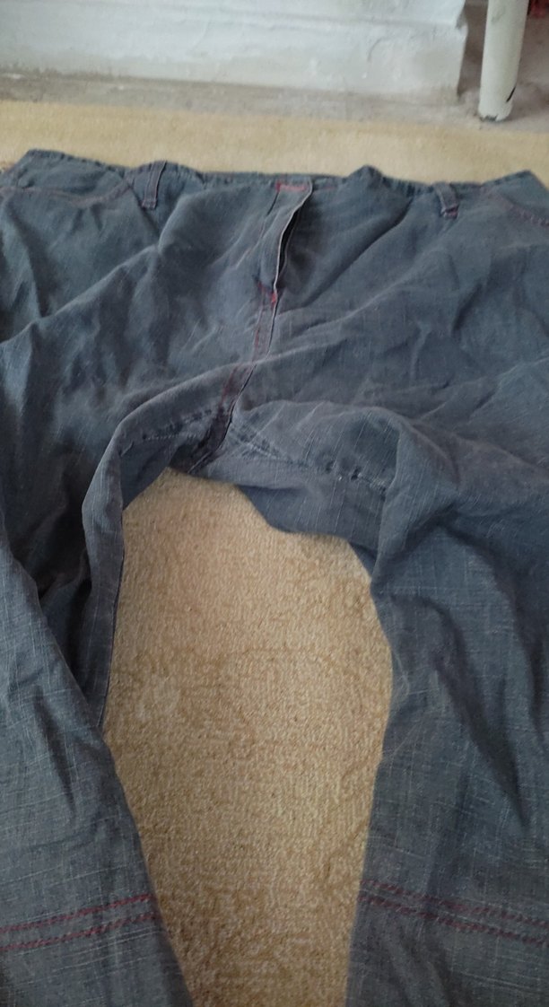 Gri Loose Fit Erkek Kot Pantolon - Görsel 5