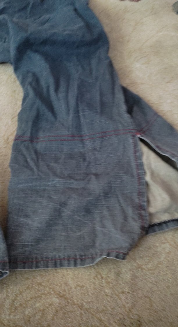 Gri Loose Fit Erkek Kot Pantolon - Görsel 4