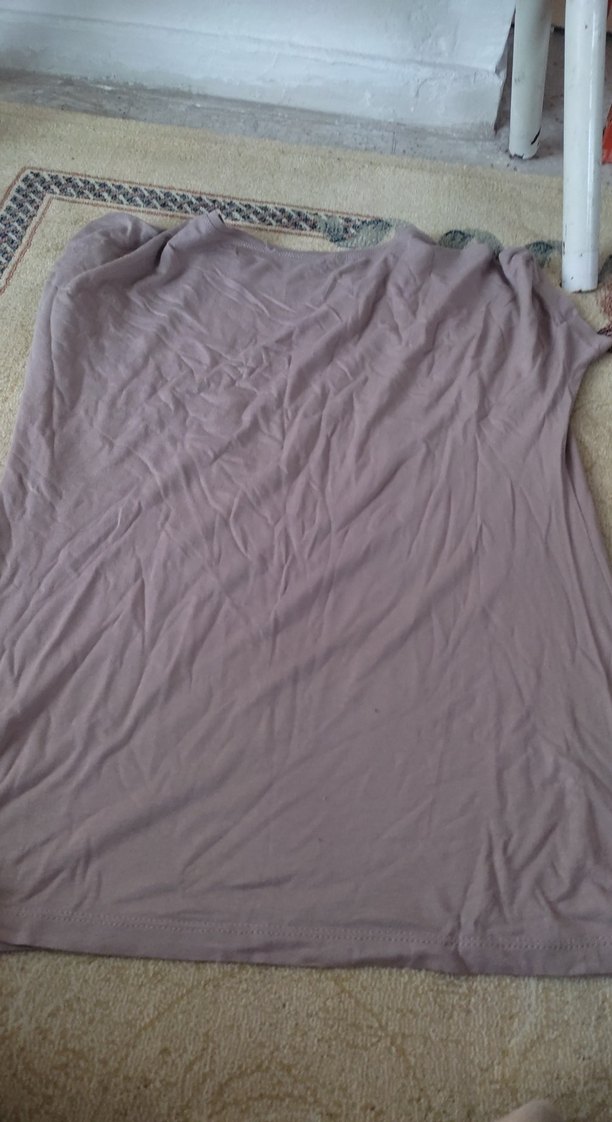 Bohem Tarzı Boğaz Yaka Baskılı Hamile Tişörtü - Görsel 4