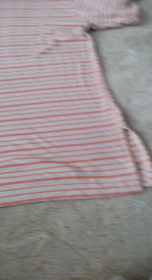 Gri Çizgili Keten Hamile Tişörtü - Görsel 2