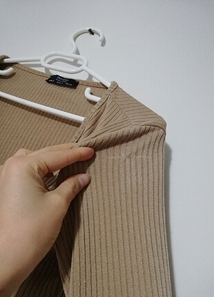 s Beden camel Renk Crop hırka 