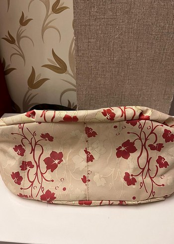 Çiçek Desenli Vintage Kadın Çantası - Görsel 3