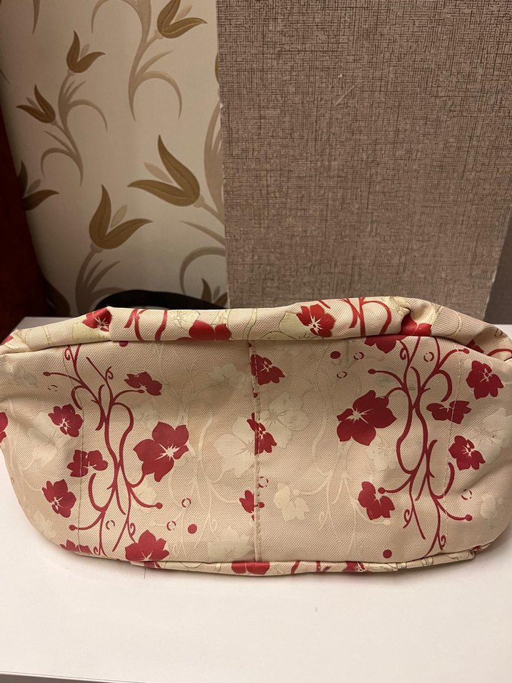 Çiçek Desenli Vintage Kadın Çantası - Görsel 3