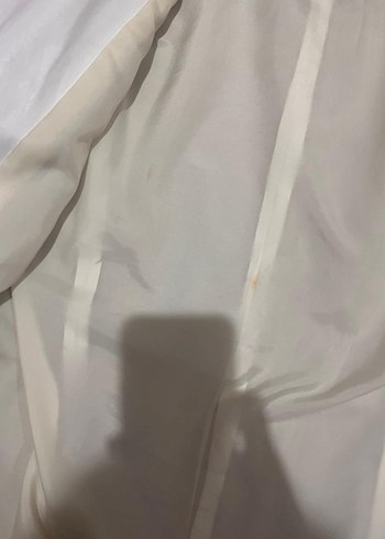 Kadın Beyaz Deri  Ceket - Görsel 7