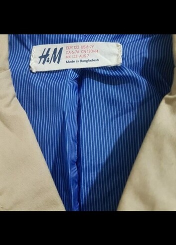 7 Yaş Beden H&M marka ceket 