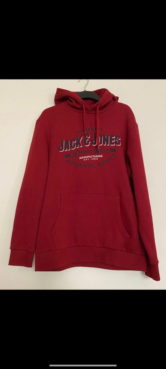 Jack & Jones Kırmızı Kapüşonlu Sweatshirt - Görsel 2