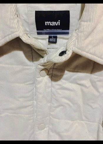 Mavi Kadife Bej Mont - Görsel 3