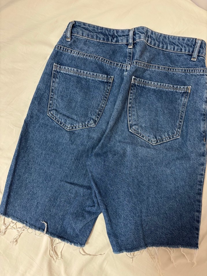 Mavi Kadın Midi Denim Şort - Görsel 3