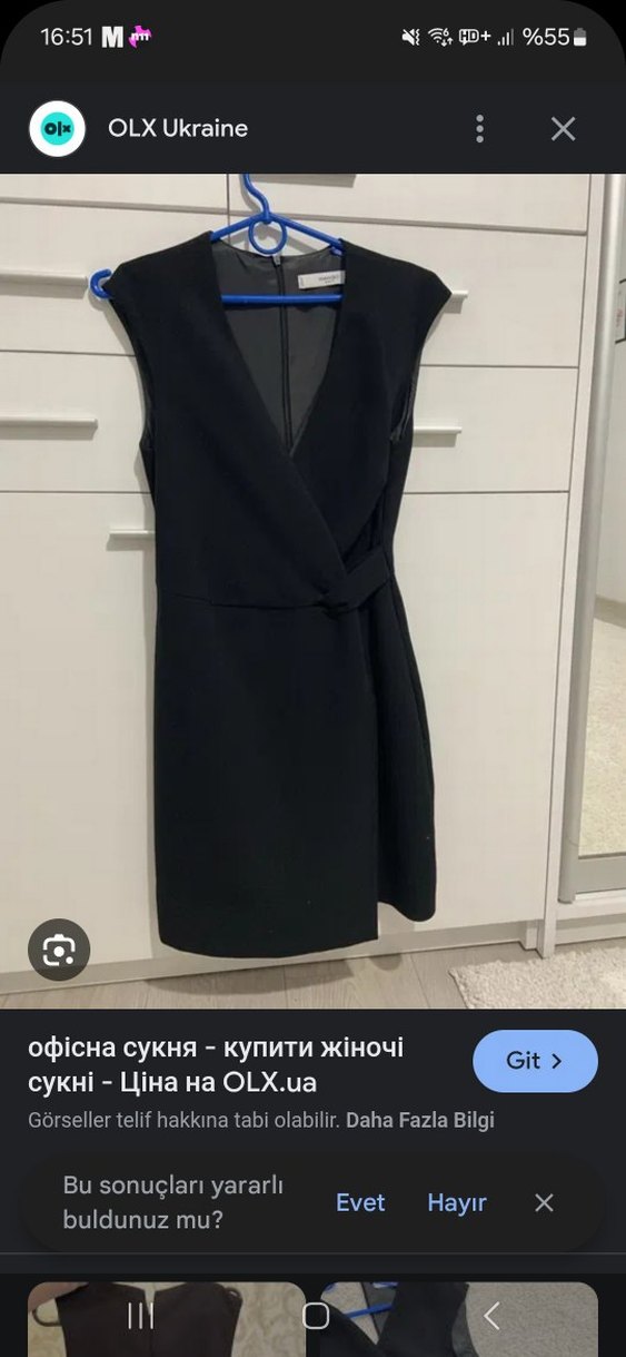 Mango Siyah Midi Elbise - Görsel 2