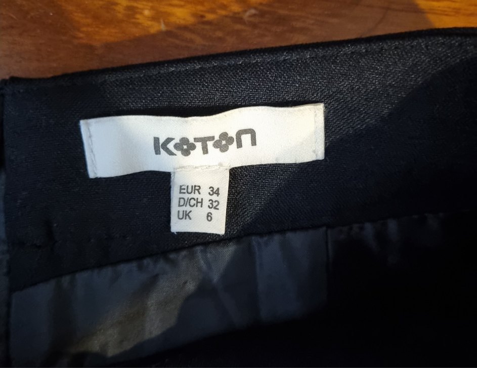 Koton Marka Siyah Midi Kalem Etek - Görsel 2