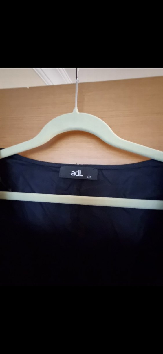 Adil Işık Kare Yaka Drapeli Siyah Midi Elbise - Görsel 2