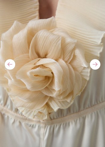 Penti Saten Volan Rose Teddy Krem Bodysuit - Görsel 4