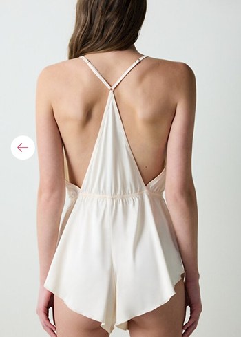 Penti Saten Volan Rose Teddy Krem Bodysuit - Görsel 6