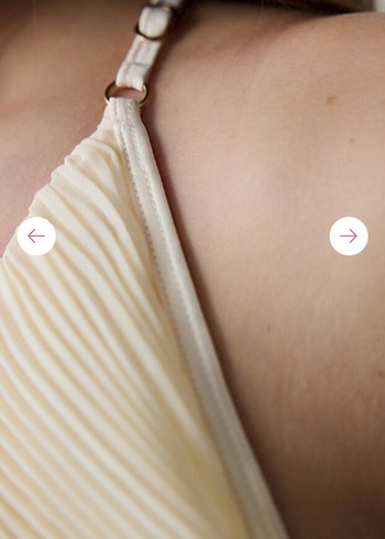 Penti Saten Volan Rose Teddy Krem Bodysuit - Görsel 5