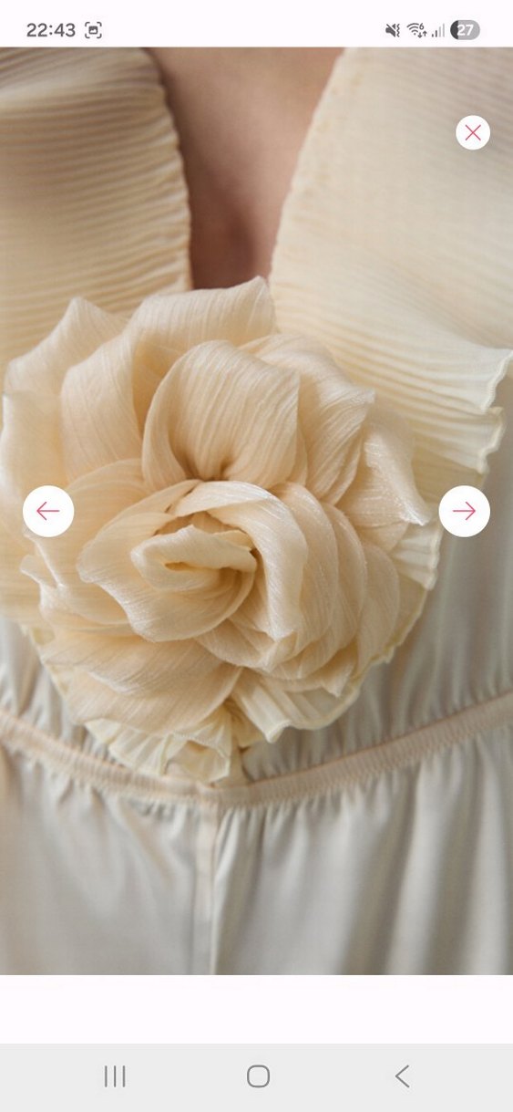 Penti Saten Volan Rose Teddy Krem Bodysuit - Görsel 4