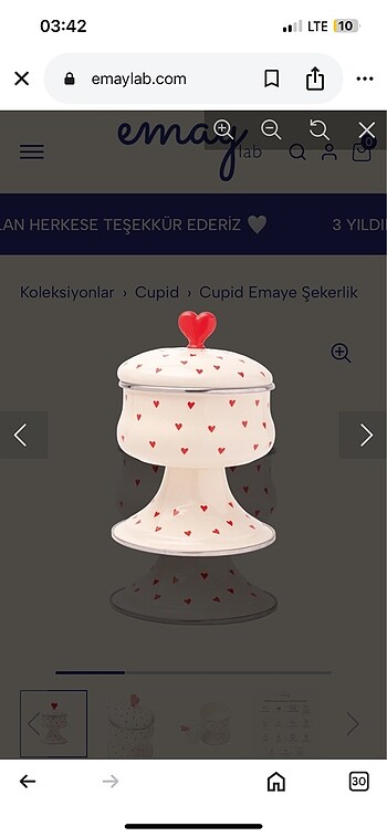 Emaye Şekerlik