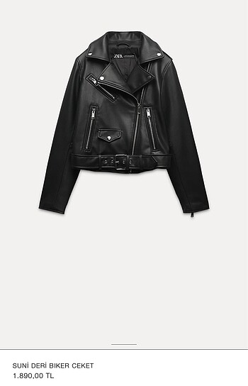 Zara biker ceket