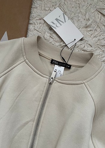 Zara Zara Pelüş Bomber Ceket