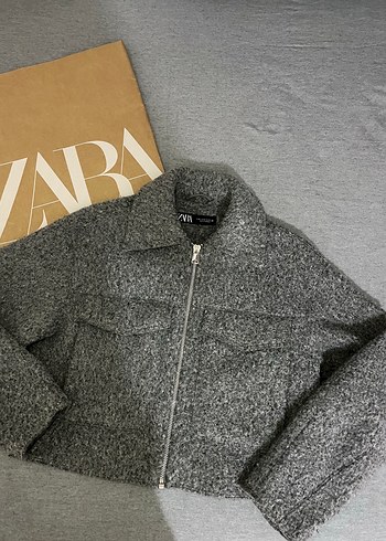 Zara Buklet Crop Ceket