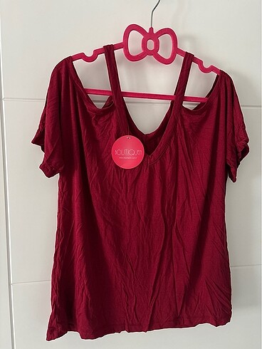 Bordo XL beden yeni etiketli bluz
