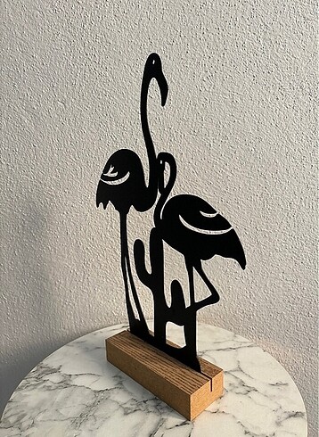 Tasarımcı Flamingo metal dekor