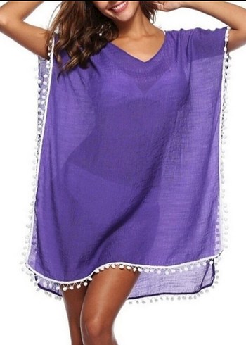 Mor Bohem Midi Pareo - Görsel 3