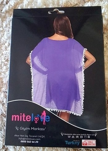 Mor Bohem Midi Pareo - Görsel 5