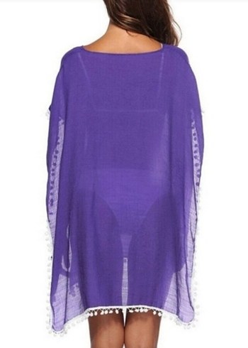 Mor Bohem Midi Pareo - Görsel 4