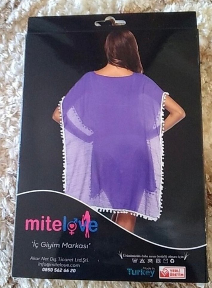 Mor Bohem Midi Pareo - Görsel 5