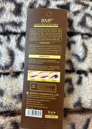 BMF Cat Claw Siyah Suya Dayanıklı Eyeliner Kalemi - Görsel 3