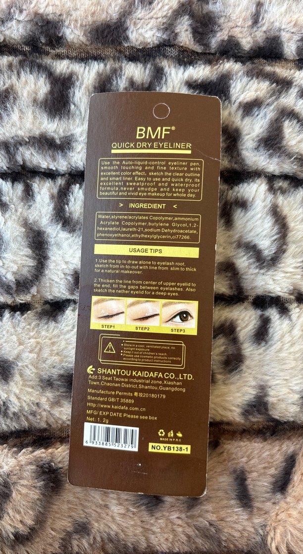 BMF Cat Claw Siyah Suya Dayanıklı Eyeliner Kalemi - Görsel 3