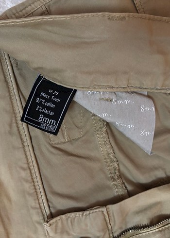 Bej Keten Kemerli Erkek Pantolon - Görsel 3