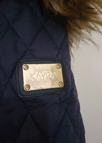 Kayra Kayra marka kaz tüyü lacivert kalın mont