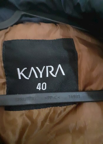 40 Beden Kayra marka kaz tüyü lacivert kalın mont