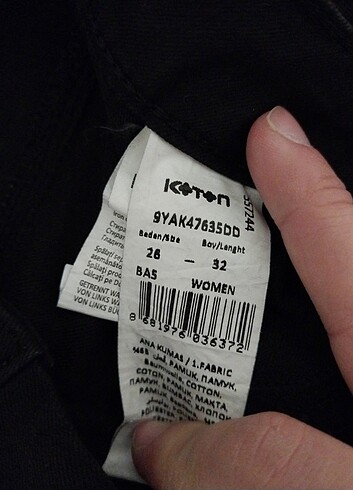 Koton yüksek bel siyah pantolon - Görsel 2