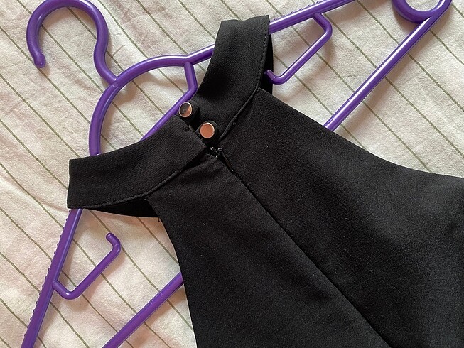 xs Beden siyah Renk Trendyol Halter Yaka Elbise