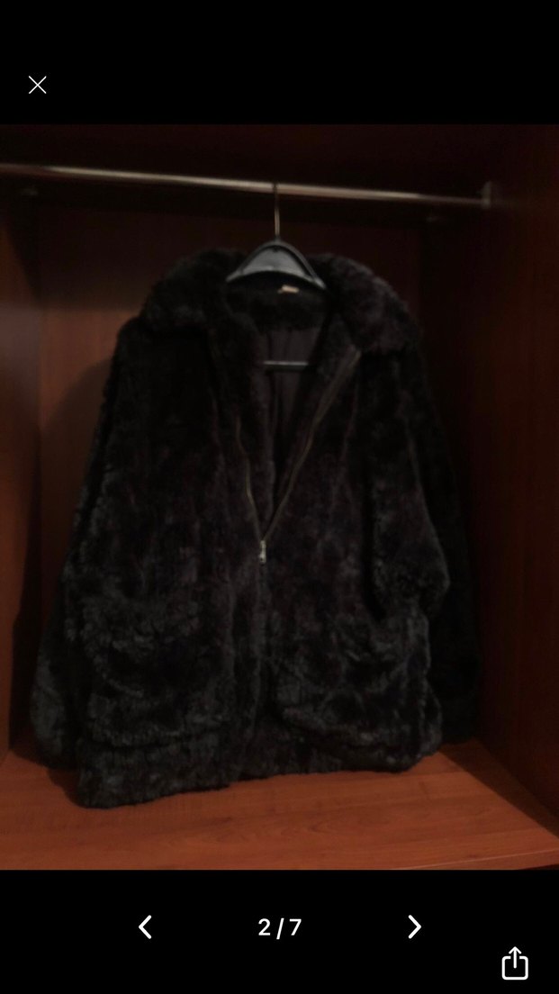 Kadın Siyah Kürk Detaylı mont - Görsel 4