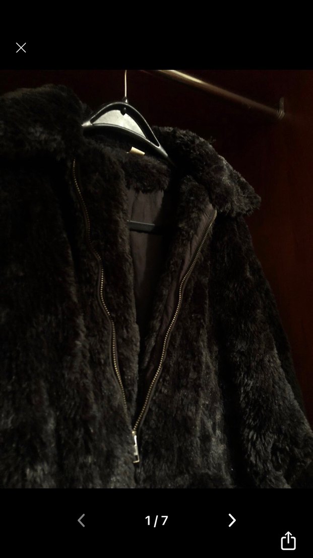 Kadın Siyah Kürk Detaylı mont - Görsel 3