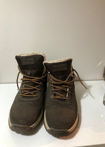 Kürklü Kahverengi Erkek Süet Bot - Görsel 5