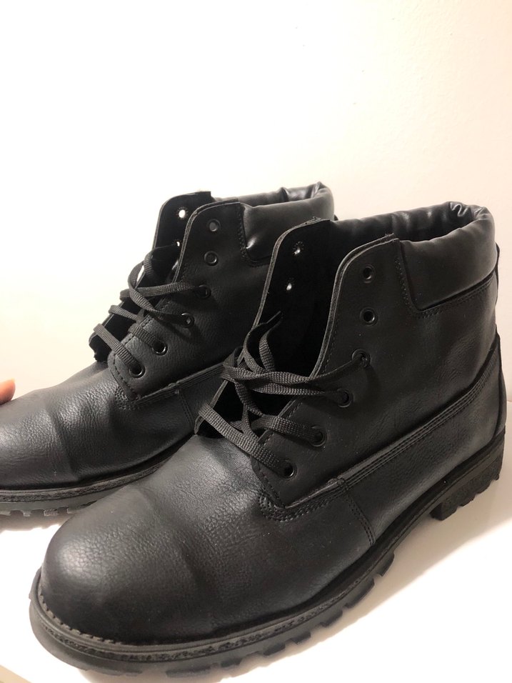 Siyah Erkek Deri Bot - Görsel 4