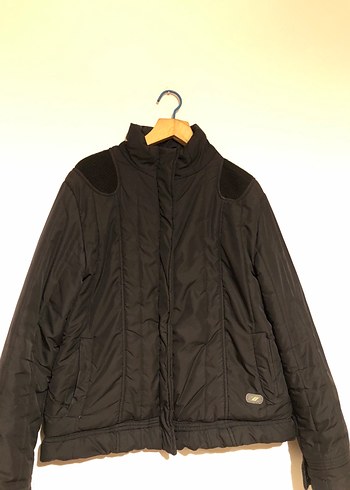 Siyah Fermuarlı Yüksek Yakalı erkek Ceket - Görsel 2