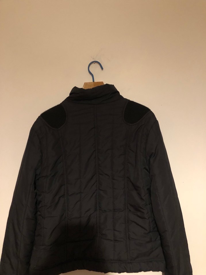 Siyah Fermuarlı Yüksek Yakalı erkek Ceket - Görsel 5