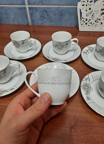 Güral Porselen 6 kisilik kahve fincanı