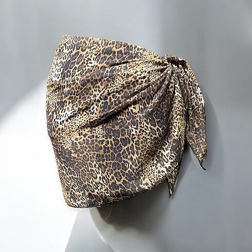 Leopar kısa pareo