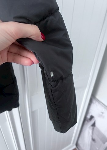Nike Nike Kapüşonlu Çocuk Siyah Kışlık Mont