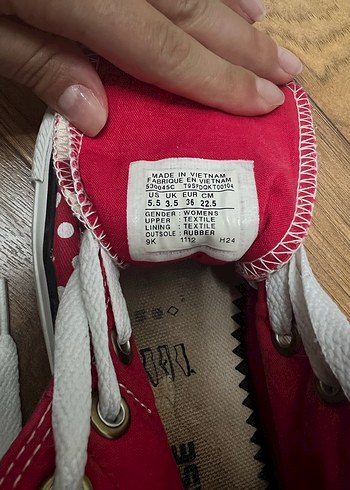 36 Beden Puantiyeli çift katlı Converse