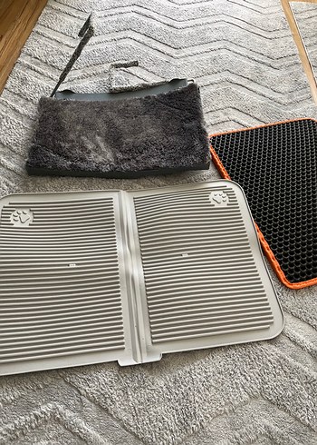 Beyaz Gri Kedi Tırmalama Tahtası - Görsel 7