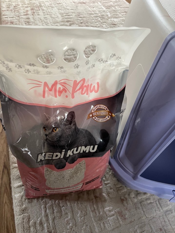 Beyaz Gri Kedi Tırmalama Tahtası - Görsel 4